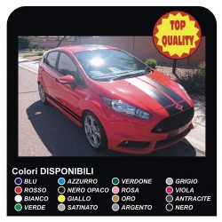 AUTOCOLLANTS CÔTÉ de CAPOT ET de TOIT pour FORD FIESTA MK7 MK8 ST Rayures autocollants de Voiture tuning les côtés de la hotte