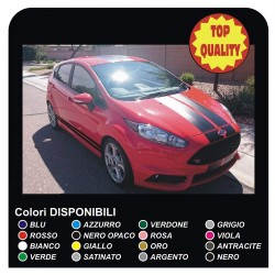 STICKERS SIDE HOOD AND ROOF for FORD FIESTA MK7 MK8 ST Stripes Car stickers 2.0 tuning the sides hood roof ford fiesta