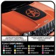 stickers for hood for wrangler jeep us army star with skull decals renegade jeep star military us army Willys