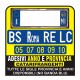 ADESIVI Targa AUTO ANNO E PROVINCIA RIFRANGENTI - Bmw 318 320 330 520 530 X3 X5