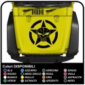 adesivi per cofano wrangler jeep us army stella con teschio renegade jeep stella militare Willys