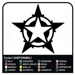 stickers hood and door polar star, star, military us army wrangler jeep renegade Willys