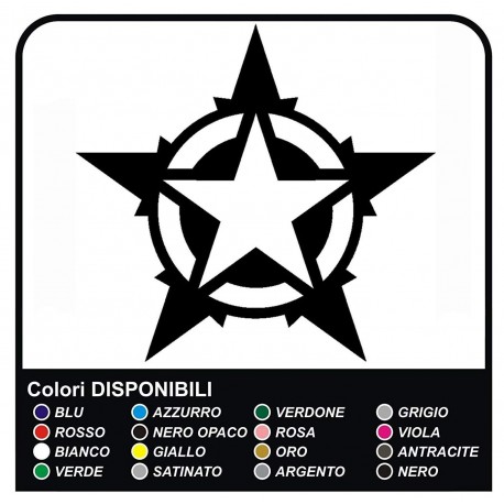stickers hood and door polar star, star, military us army wrangler jeep renegade Willys