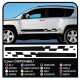 Aufkleber-satz für Jeep Compass aufkleber für jeep compass seitlichen streifen-band-selbstklebende compass SPORT