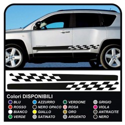 Stickers side for Jeep Compass adhesive compass jeep side strips adhesive tapes compass SPORT