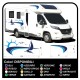pegatinas caravana CARAVANA Autocaravana - gráficos 18 - Sol, mar, barco, playa, las gaviotas 