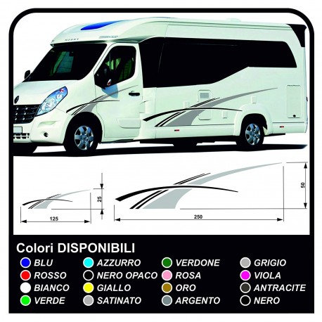 aufkleber für WOHNMOBILE Set Camper Van RV Caravan Wohnmobil wohnwagen TOP- QUALITY - grafik-19