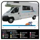 autocollants RV Définir Le Van RV Caravane camping-car, caravane, TOP QUALITÉ graphique 21a - soleil, palmiers, plage de l'île