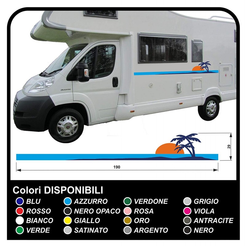 Wohnmobil Wohnwagen Grafik Dekoration Aufkleber CAMPER Sticker