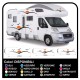 adesivi per CAMPER grafica in vinile adesivi decalcomanie strisce Set CAMPER VAN ROULOTTE Motorhome - grafica 25