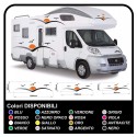 aufkleber für WOHNMOBILE grafik-vinyl-aufkleber-abziehbilder-streifen-Set CAMPER VAN WOHNWAGEN Wohnmobil - grafik 25