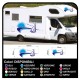 adesivi per CAMPER grafica in vinile adesivi decalcomanie strisce Set CAMPER VAN ROULOTTE Motorhome - grafica 27