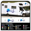 stickers for MOTORHOME graphics vinyl stickers decals stripes Set CAMPER VAN CARAVAN Motorhome - graphics 27