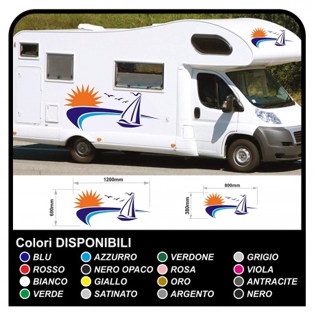 stickers for MOTORHOME graphics vinyl stickers decals stripes Set CAMPER VAN CARAVAN Motorhome - graphics 28