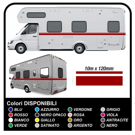 Adhesivos para la RV de VINILO FRANJAS de 10 METROS para la AUTOCARAVANA la CARAVANA Carro tiras adhesivas - gráficos 29 - kit