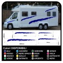 adhésifs pour RV graphiques en vinyle effet de rayures autocollants rayures camping-car, CARAVANE, Motorhome - graphique 32