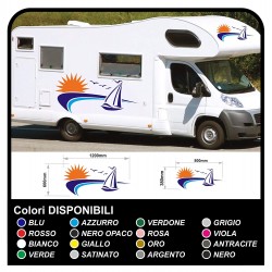 adesivi per CAMPER grafica in vinile adesivi decalcomanie strisce Set CAMPER VAN ROULOTTE Motorhome - grafica 28b