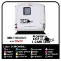 Kit de 2 Pegatinas camper - Movin as rápido como puedo Tortuga - pegatinas, autocaravana gráficos caravana FURGONETA camper