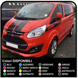 Rayas de FORD Transit Custom SWB M-SPORT Pegatinas Calcomanías de tiras adhesivas ford transit connect coche, camión y camioneta