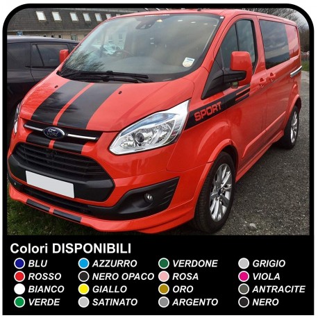 Stripes FORD Transit Custom SWB M-SPORT Stickers Decals adhesive strips ford transit connect car, truck, and van