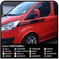 Rayas de FORD Transit Custom SWB M-SPORT Pegatinas Calcomanías de tiras adhesivas ford transit connect coche, camión y camioneta