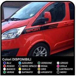 Strisce FORD Transit Custom SWB M-SPORT Adesivi Decalcomanie fasce adesive ford transit connect auto furgone e van