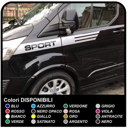 Stripes FORD Transit Custom SWB M-SPORT Stickers Decals adhesive strips ford transit connect car, truck, and van