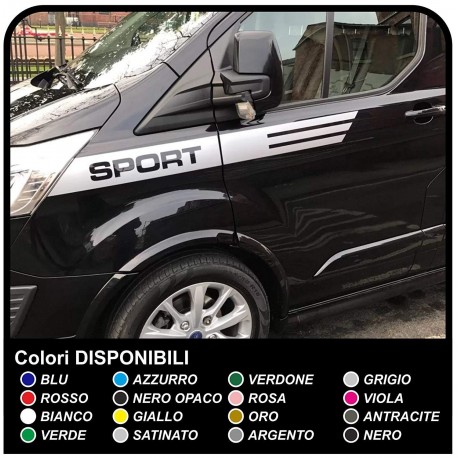 Bandes FORD Transit Custom SWB M-SPORT Autocollants Décalques bandes adhésives ford transit connect voiture, le camion, et van