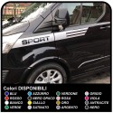 Streifen FORD Transit Custom SWB M-SPORT Aufkleber Abziehbilder, selbstklebende bänder ford transit connect auto-transporter