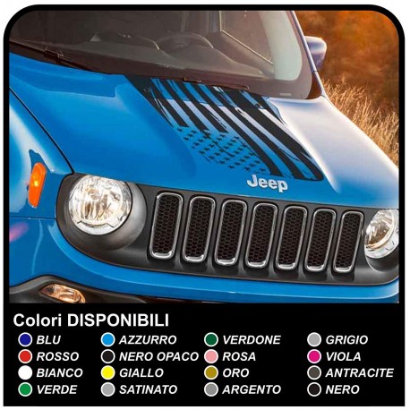 Adhesive Sticker for Bonnet Jeep Renegade top Quality Renagade decal sticker jeep renegade Trailhawk 4x4
