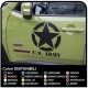 KOMPLETTES KIT aufkleber stern militärische renegade schriftzug US ARMY für Jeep Wrangler JK 3 aufkleber renegade aufkleber