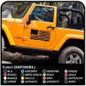 stickers door, American Flag US ARMY worn effect for a jeep wrangler off-road vehicles and suv's Skull Willys Tuning