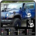 Stickers HAND-worn effect to door aged effect Jeep Renegade, Wrangler, Compass and Willys jeeps, and suvs
