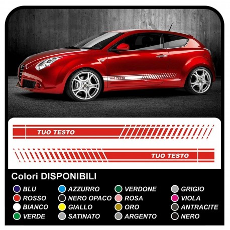 bandes adhésives sur le côté pour alfa romeo 147 ducati corse alfa romeo mito bandes latérales de l'alfa giulietta bandes de