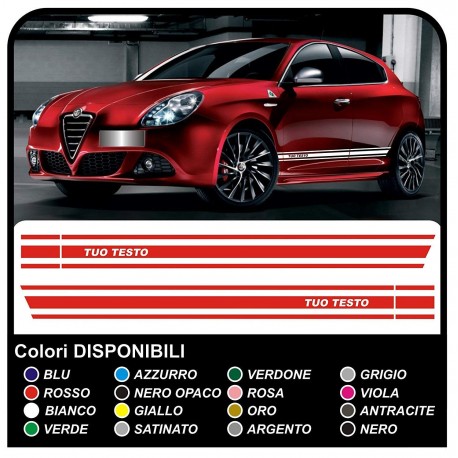 selbstklebende bänder seitlich alfa romeo 147 ducati NEUE qualität aufkleber alfa romeo giulietta mito giulia seitenstreifen