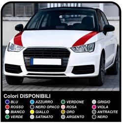 Adesivi cofano audi bmw alfa romeo fiat seat golf audi A1 A3 A4 A5 A6 A7 A8 Q1 Q3 A5 Q7 RS RS1 S1 S3 RS3 RS4 TT S3