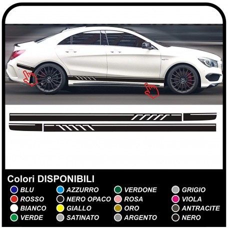 adhesive side MERCEDES-BENZ A-CLASS AMG stripes Sport class A Stripes sticker Set side