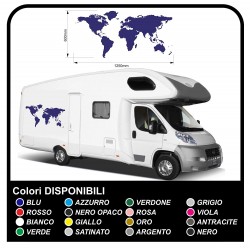 calcomanías RV gráficos Planeta planeta mundo de vinilo pegatinas calcomanías Conjunto de Camper Van RV Caravana Autocaravana,