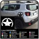 stickers STAR BROKEN for the rear jeep renegade worn effect stickers new Jeep Renegade top Quality