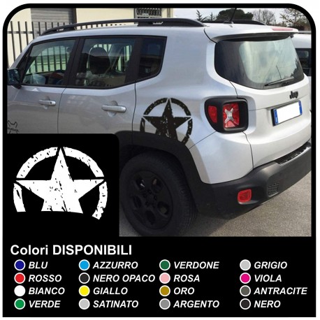 aufkleber STERN POLYGONZUG für seitenteil hinten jeep renegade used-sticker neue Jeep Renegade Qualität