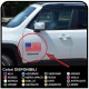 adhesivos para la puerta de la Bandera Americana de efecto desgastado para un jeep wrangler vehículos todoterreno y suv del