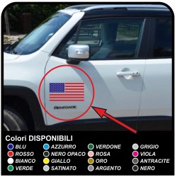 adesivi per portiera Bandiera Americana per jeep wrangler  fuoristrada e suv Skull Willys Tuning rally