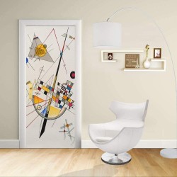 Adhesivo para el Diseño de la puerta - Kandinsky Tensión delicado - la Delicada Tensión-adhesivo para la Decoración de puertas