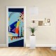 Adhesive door Design - Kandinsky the Three Sounds - KANDINSKYJ Decoration adhesive for doors and home furniture