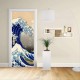 Adesivo Design porta - La Grande Onda di Kanagawa - HOKUSAI The Great Wave of Kanagawa  Decorazione adesiva per porte