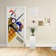 Adhesive door Design - Kandinsky On White II - KANDINSKYJ On White II Decoration adhesive for doors and home furniture