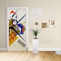 Adhesivo para el Diseño de la puerta - Kandinsky En Blanco II - KANDINSKYJ En Blanco II Decoración adhesiva para puertas y