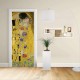 Adhésif Conception de la porte - Klimt: Le Baiser de Gustav Klimt, Le Baiser (Amateurs)Décoration adhésif pour portes