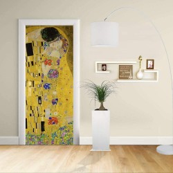 Adesivo Design porta - Klimt Il Bacio - Gustav Klimt The Kiss (Lovers)Decorazione adesiva per porte