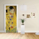 Adhésif Conception de la porte - Klimt: Le Baiser de Gustav Klimt, Le Baiser (Amateurs) Décoration adhésif pour portes